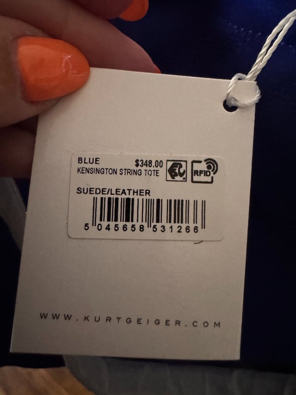 Kurt Geiger Kensington Drawstring Tote Bag | NWT - Picture 7 of 7